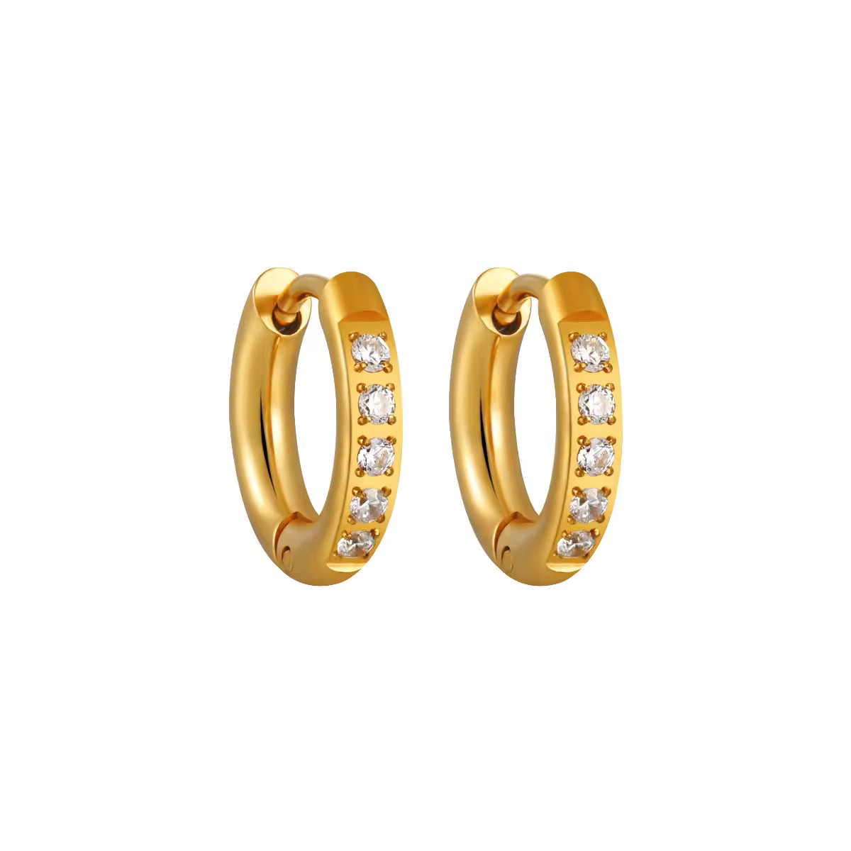Small Hoop Earrings | Hoop Huggie Earrings  | ORLABYAMY