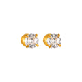Hoop Huggie Earrings | Zirconia Hoop Earrngs | ORLABYAMY