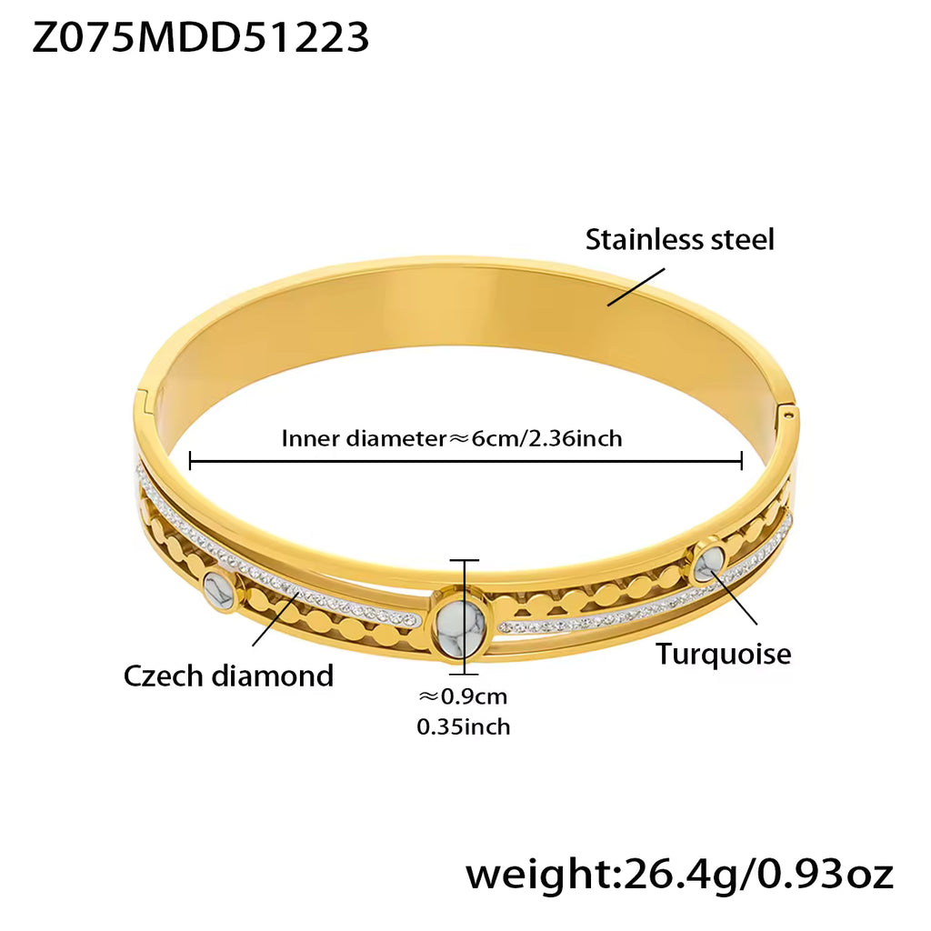Stainless Steel Crown Bracelet | Zirconia Crown Bracelet | ORLABYAMY