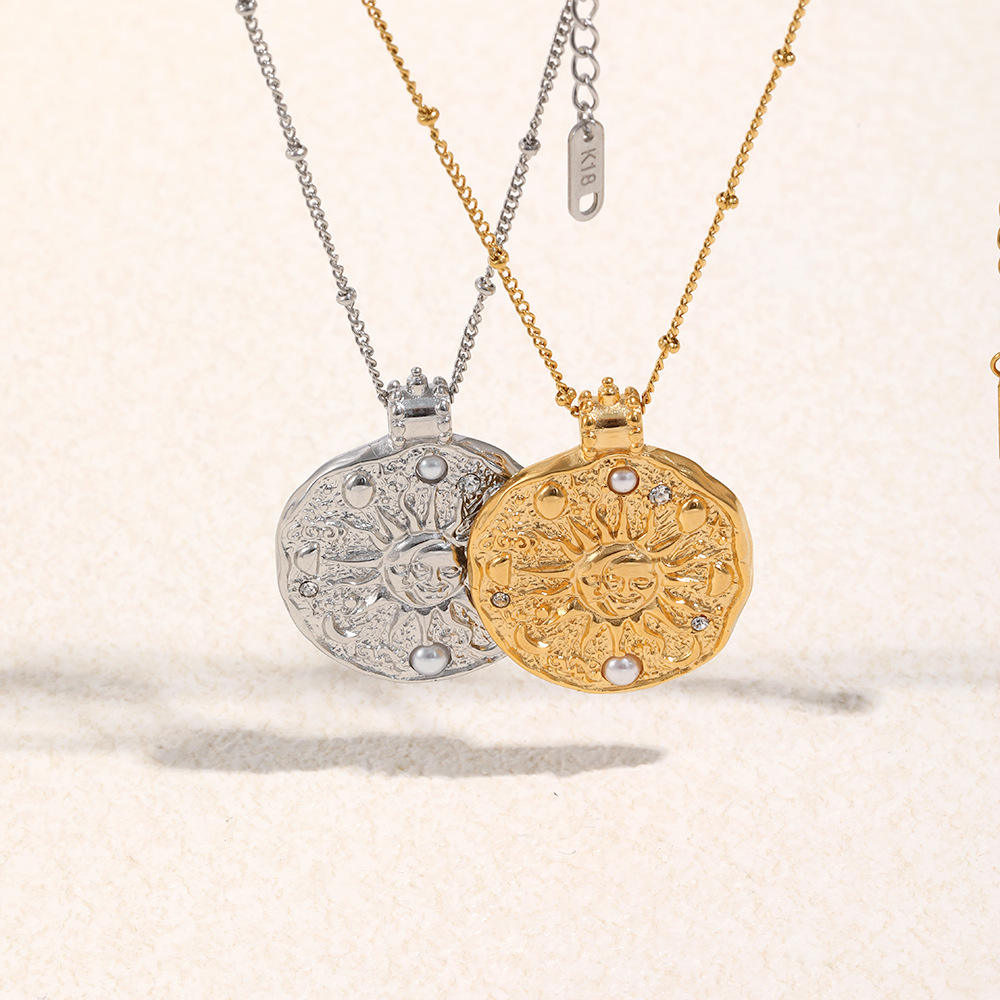 Irregular Pendant Necklace | Zirconia Pendant Necklace | ORLABYAMY