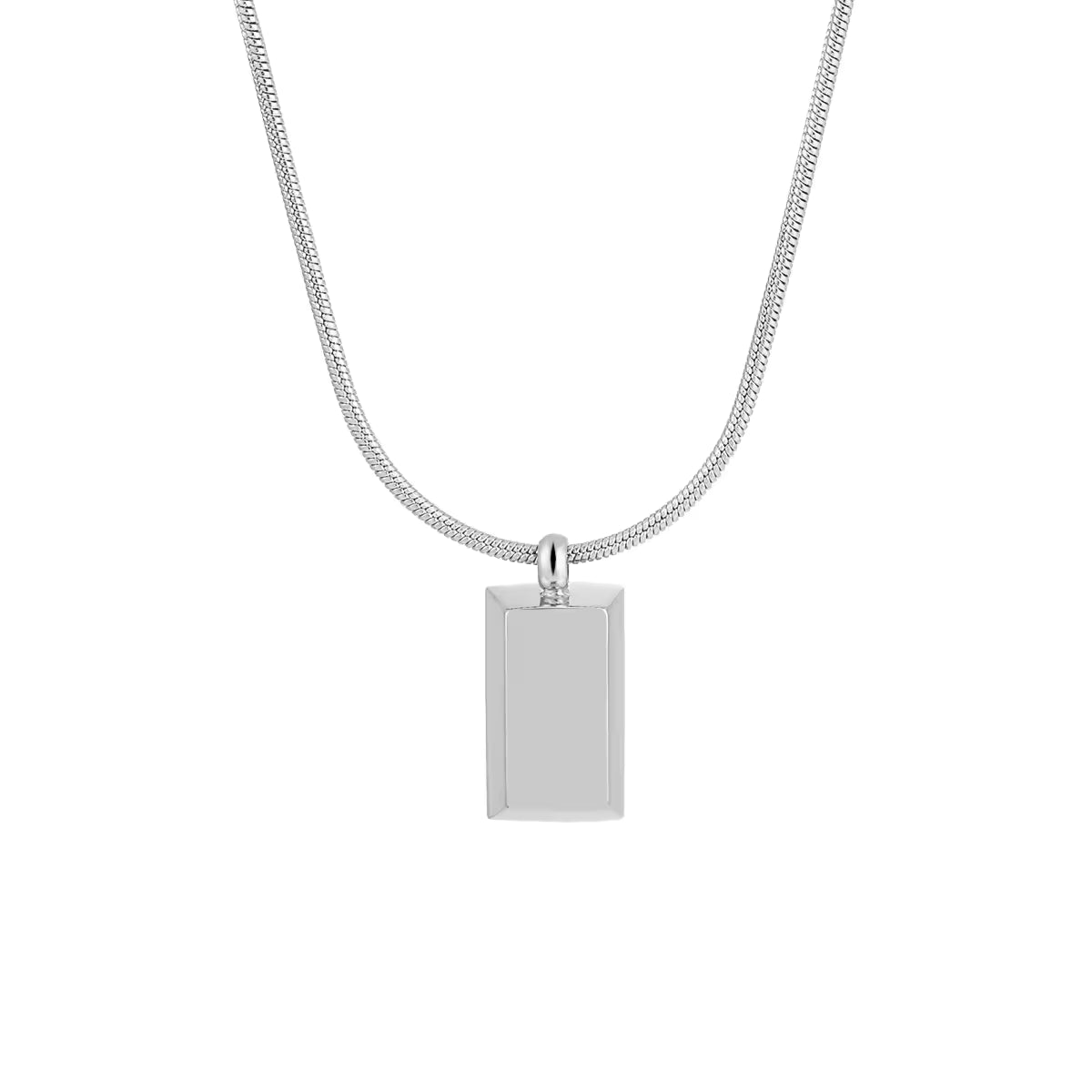 Bar Pendant Necklace | Snake Chain Necklace | ORLABYAMY