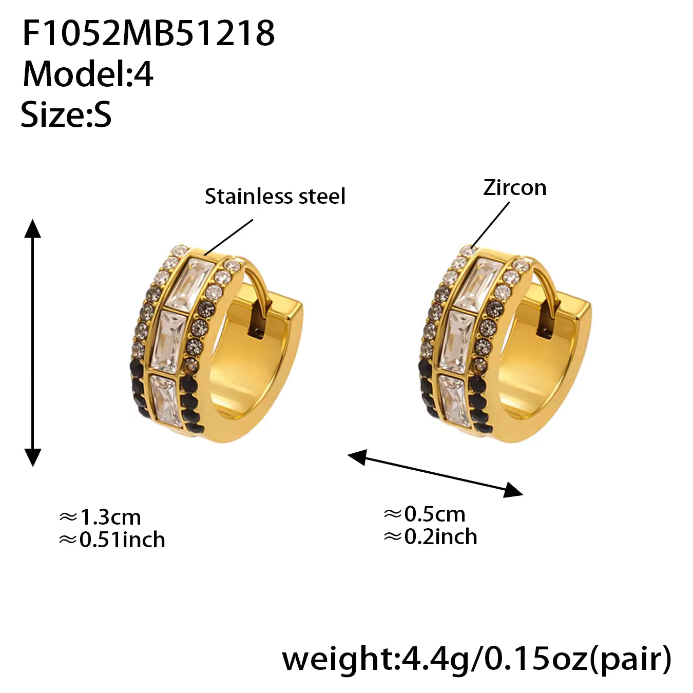 Zirconia Hoop Earrings | Women's Hoop Earrings | ORLABYAMY
