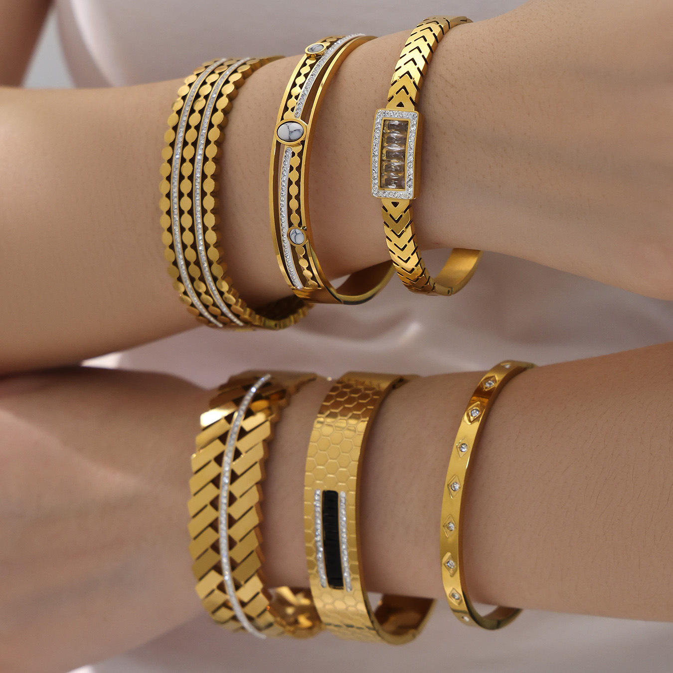 Stainless Steel Crown Bracelet | Zirconia Crown Bracelet | ORLABYAMY