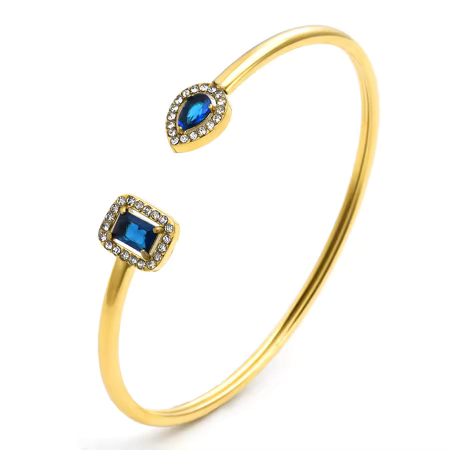 Open Cuff Bracelet | Zircon Cuff Bracelet | ORLABYAMY