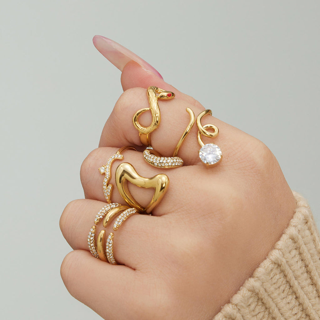 Women’s Open Ring | Zirconia Open Ring | ORLABYAMY