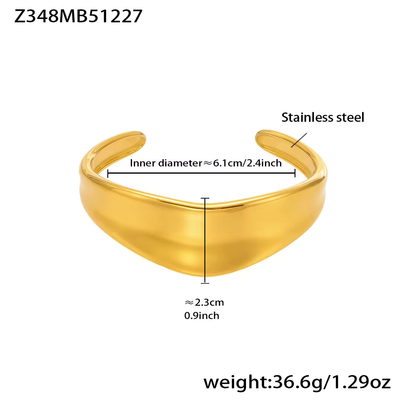 Women's Open Bangle | Open Bangle Bracelet | ORLABYAMY