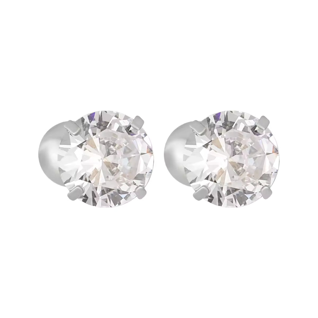 Hoop Huggie Earrings | Zirconia Hoop Earrngs | ORLABYAMY