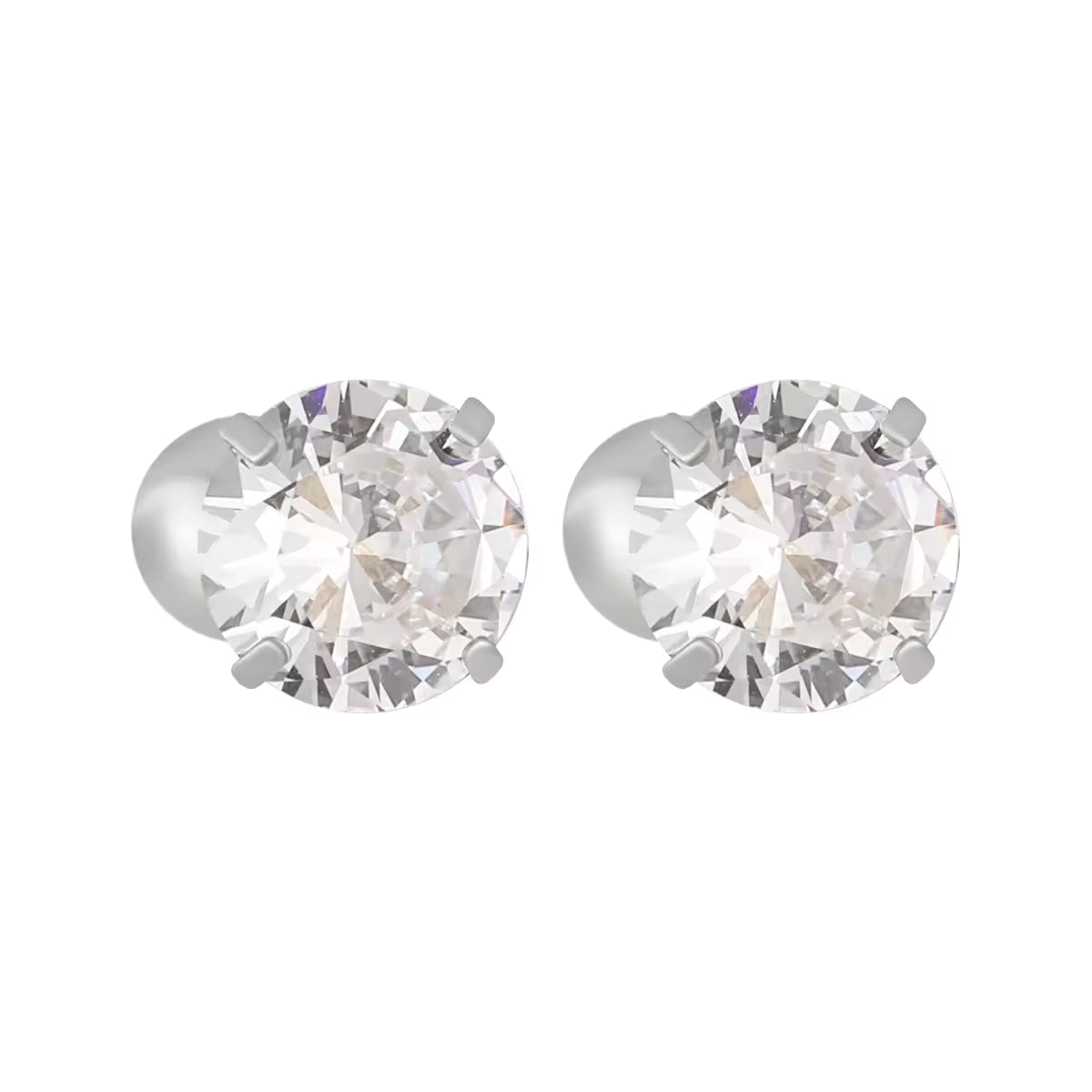Hoop Huggie Earrings | Zirconia Hoop Earrngs | ORLABYAMY