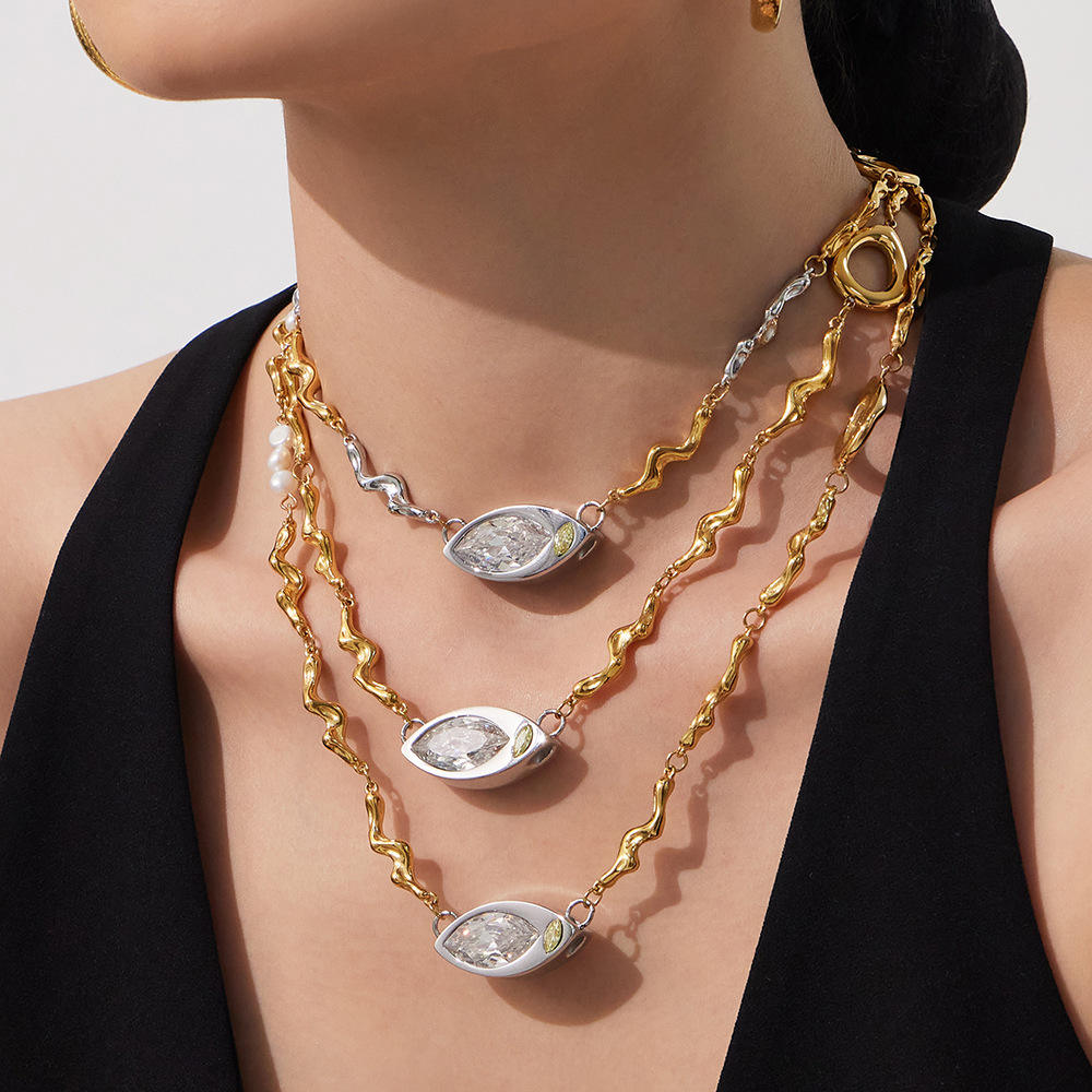 Evil Eye Necklace | Gold Plated Eye Necklace | ORLABYAMY