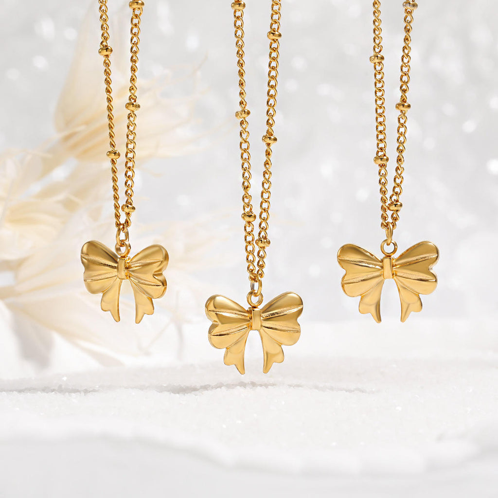 Bow Chain Necklace | Women's Bow Necklace | ORLABYAMY