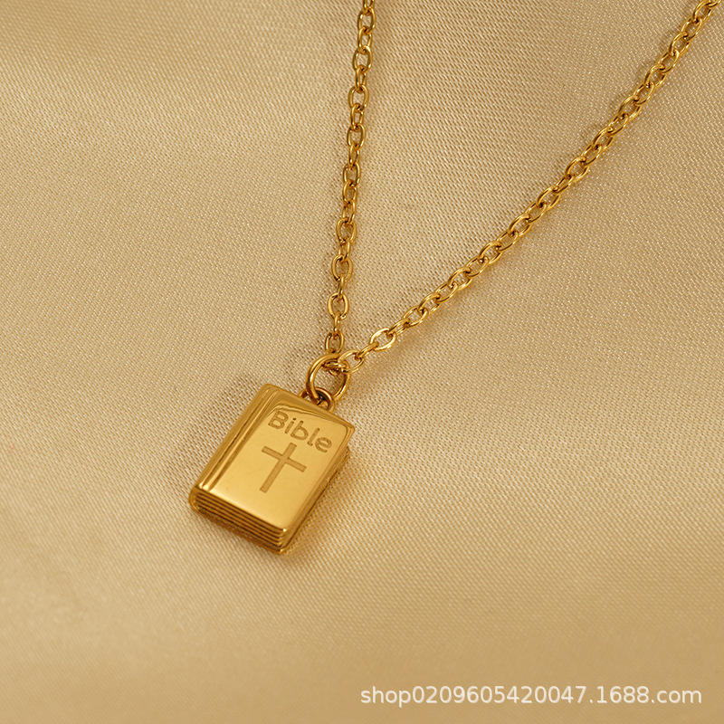 Bible Pendant Necklace | Unisex Bible Necklace | ORLABYAMY