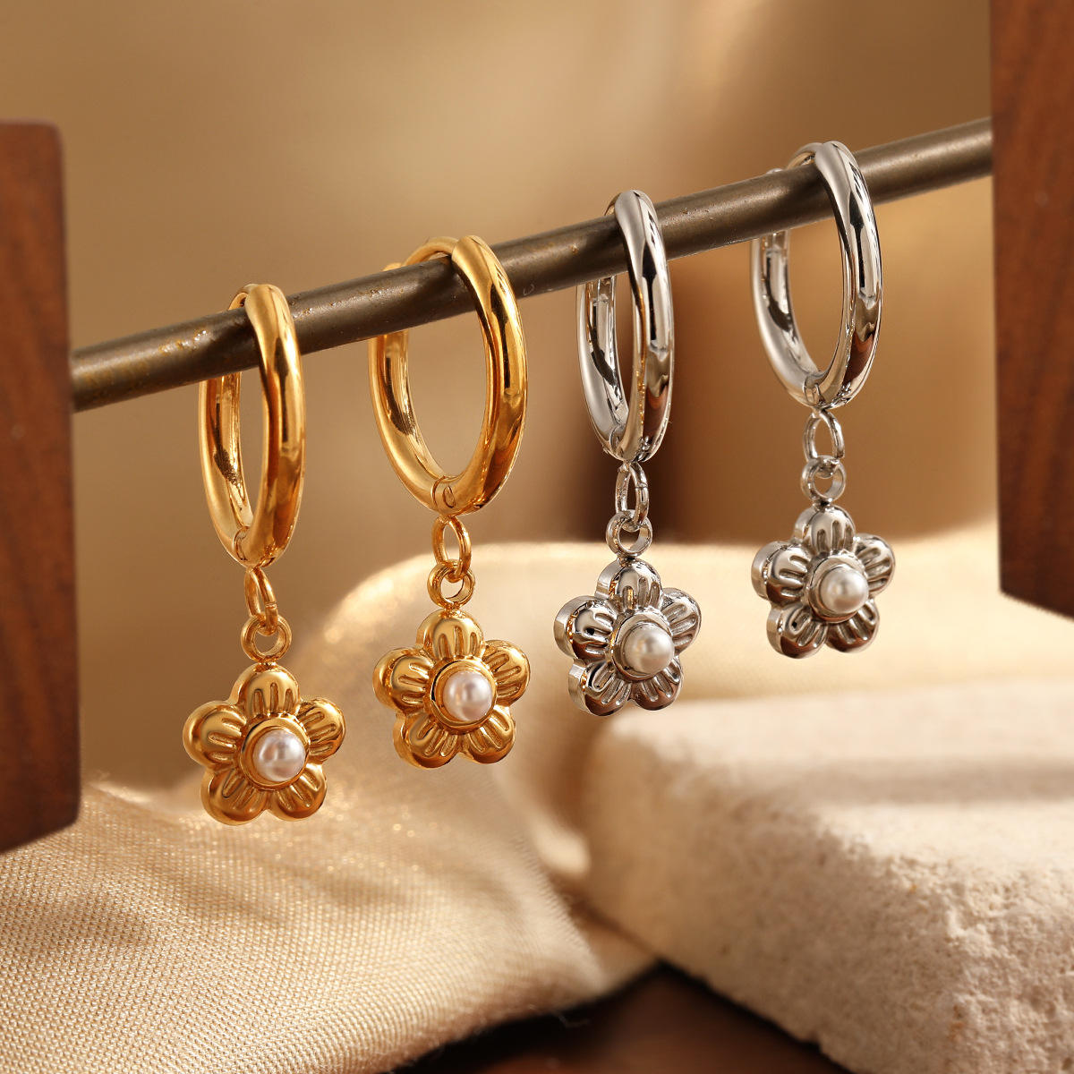 Gold Plated Drop Earrings | Women's Drop Earrings | ORLABYAMY