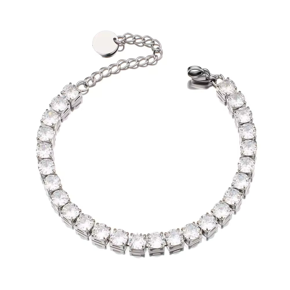 Tennis Chain Bracelet | Zirconia Chain Bracelet | ORLABYAMY