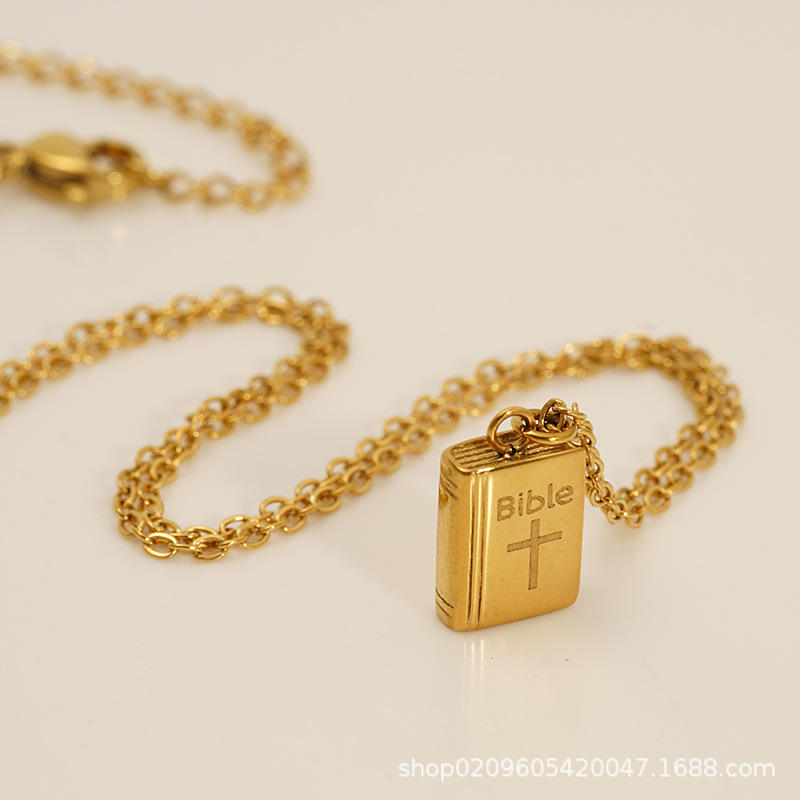 Bible Pendant Necklace | Unisex Bible Necklace | ORLABYAMY