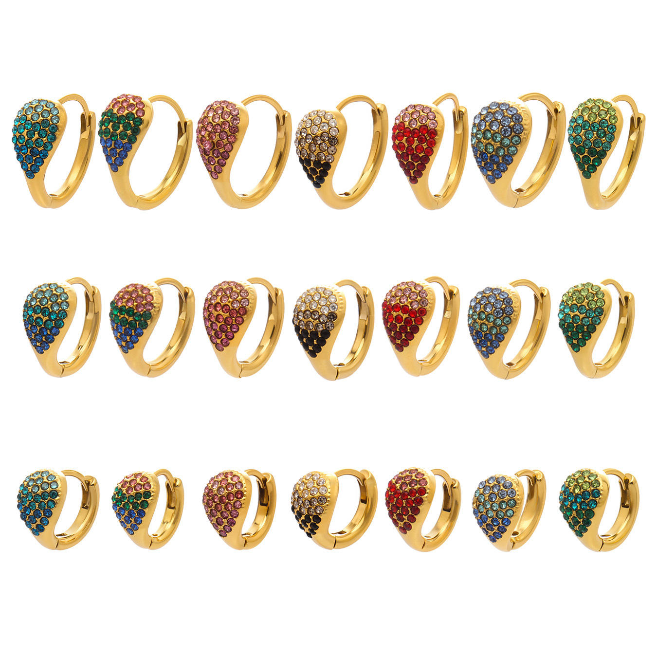 Women's Hoop Earrings | Zirconia Hoop Earrings | ORLABYAMY