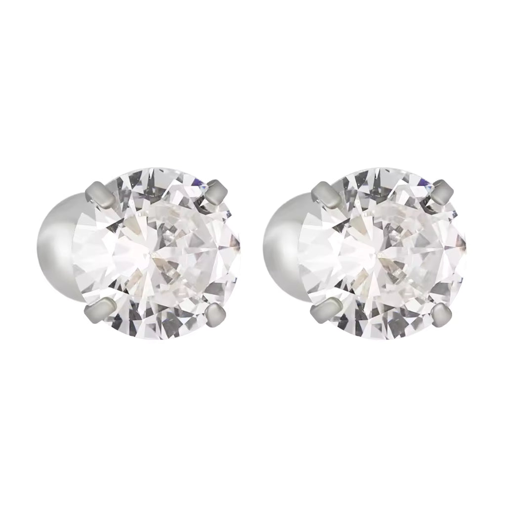 Hoop Huggie Earrings | Zirconia Hoop Earrngs | ORLABYAMY