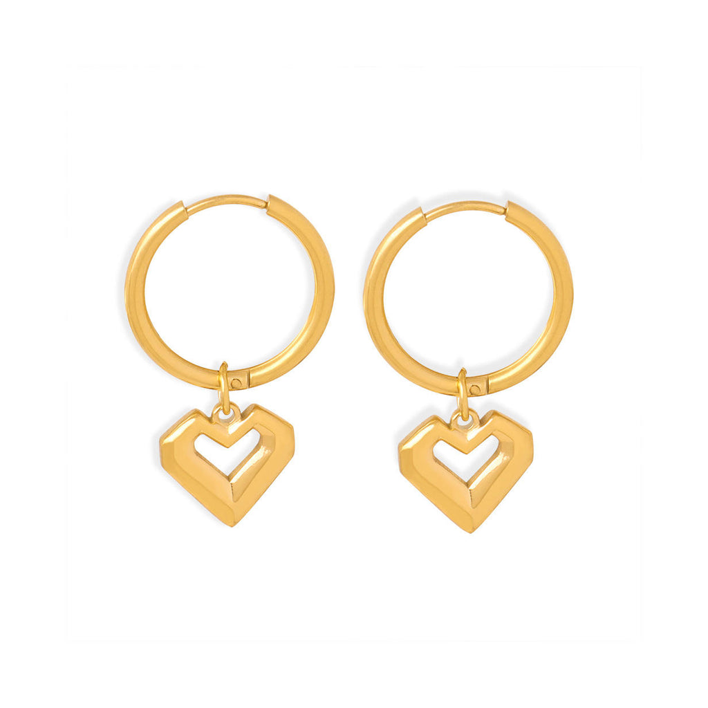 Women's Drop Earrings | Heart Drop Earrings | ORLABYAMY