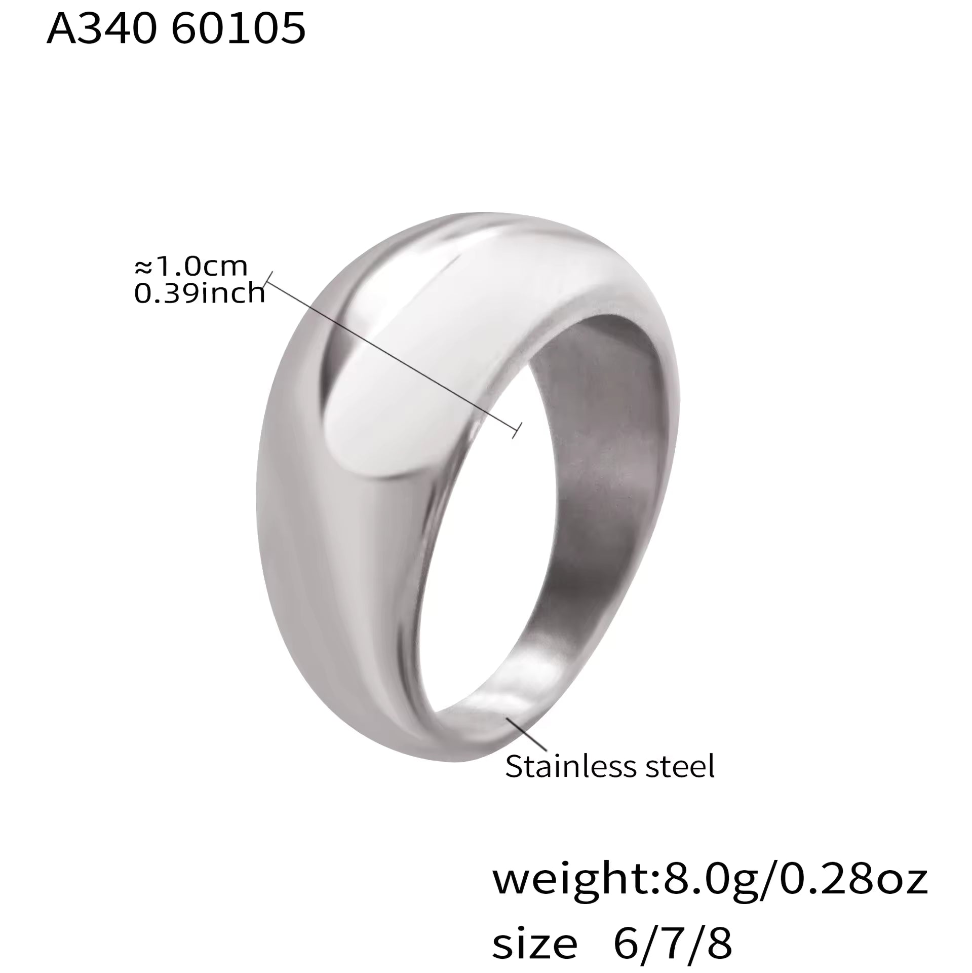 Unisex Chunky Ring | Chunky Ring | ORLABYAMY