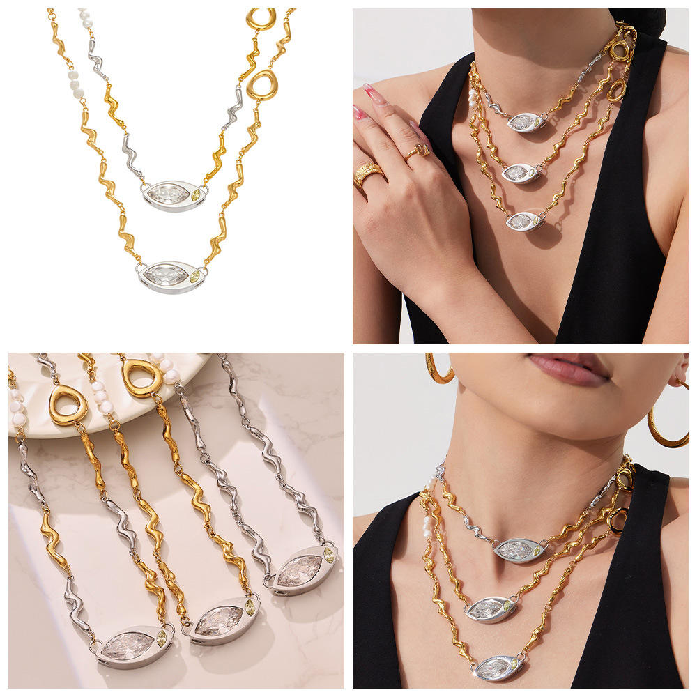 Evil Eye Necklace | Gold Plated Eye Necklace | ORLABYAMY