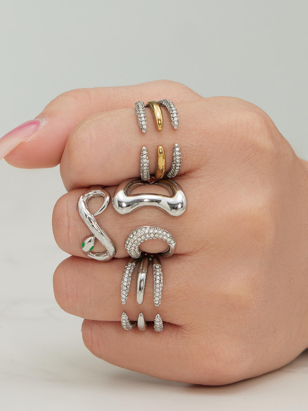 Women’s Open Ring | Zirconia Open Ring | ORLABYAMY