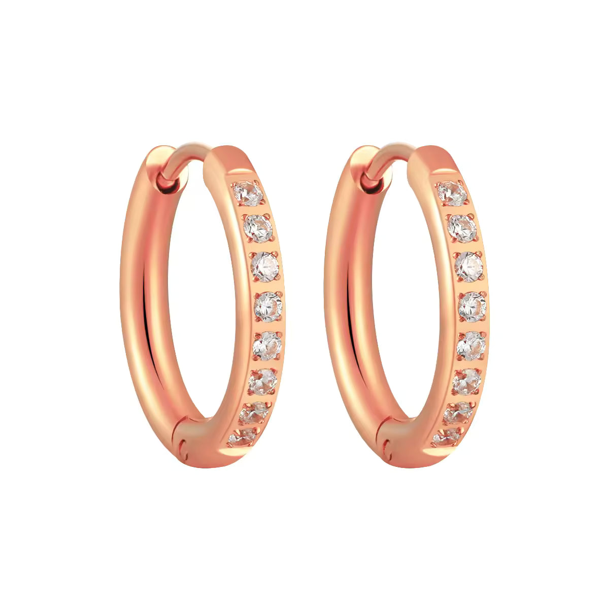 Small Hoop Earrings | Hoop Huggie Earrings  | ORLABYAMY