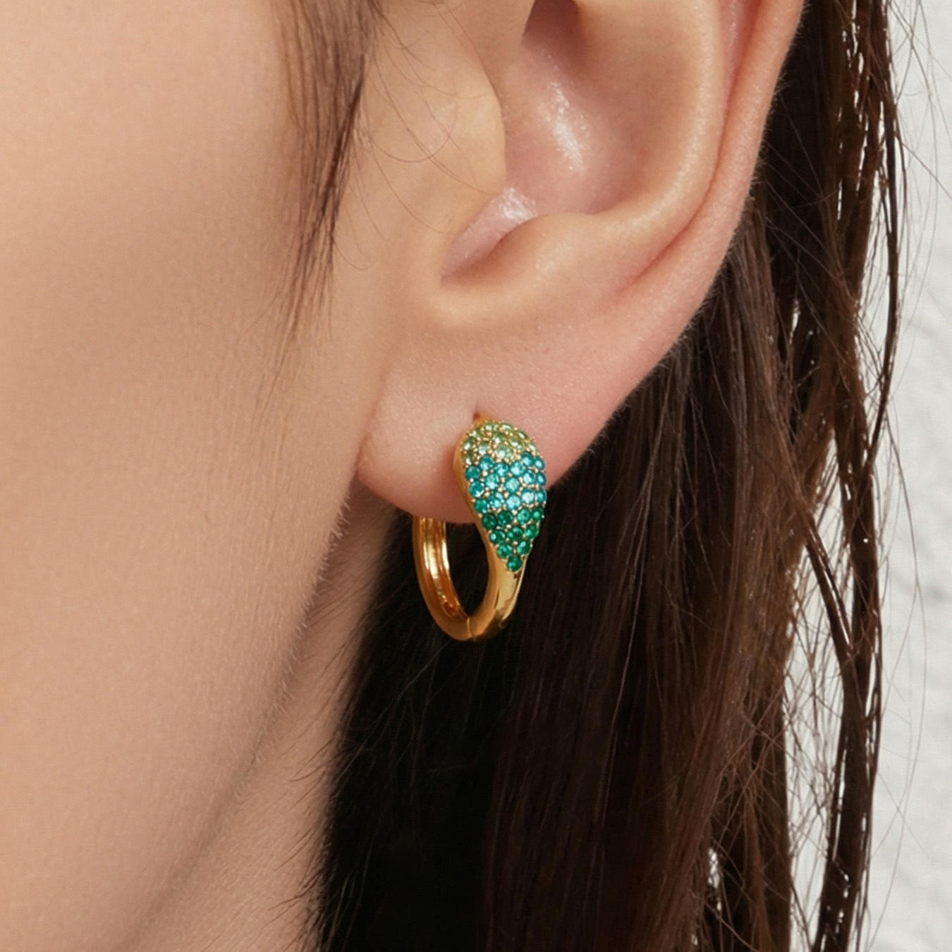 Women's Hoop Earrings | Zirconia Hoop Earrings | ORLABYAMY